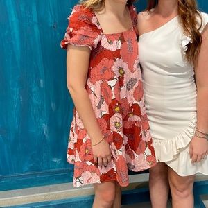 Loft dress with colorful poppies